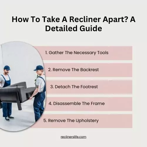 how to take a recliner apart