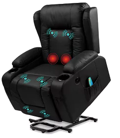 best choice products electric power lift recliner massage chair
