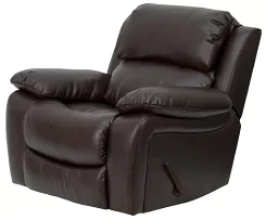 flash furniture brown leathersoft rocker recliner