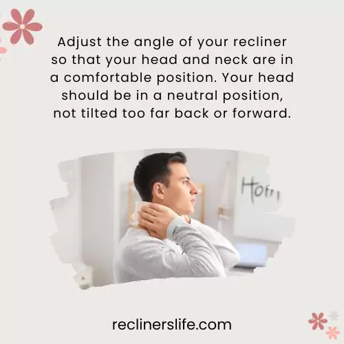 a man adjusting his neck and head in comfortable position