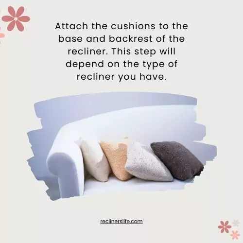 cushions in a recliner