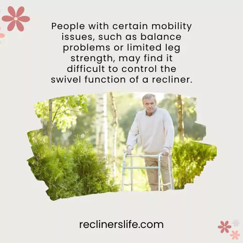 a person with mobility issues