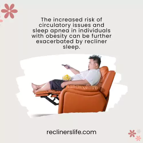 obese people should not sleep in a recliner