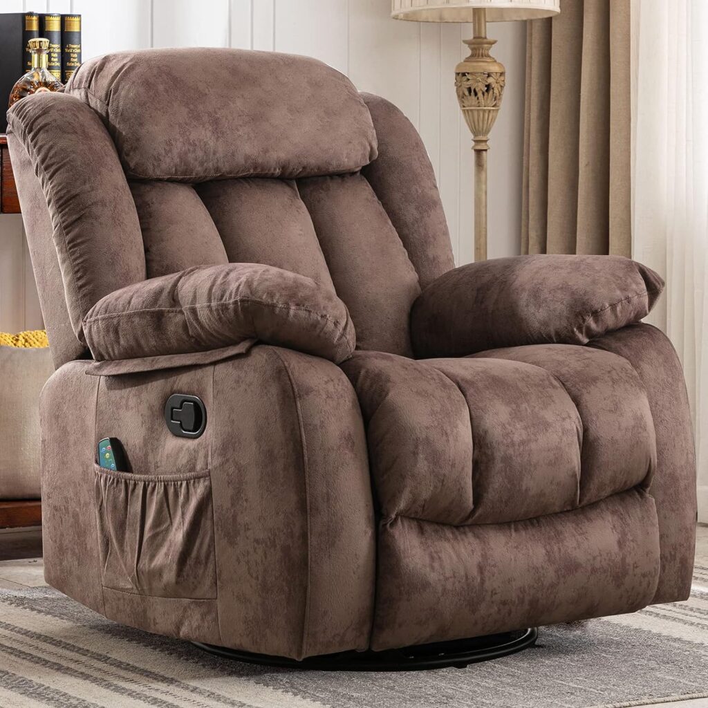 canmov massage rocker recliner with heat and vibration